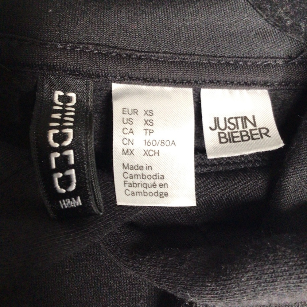 𝅺h&m Justin Bieber Purpose Tour Crop Top Sweatshirt - Picture 6 of 8